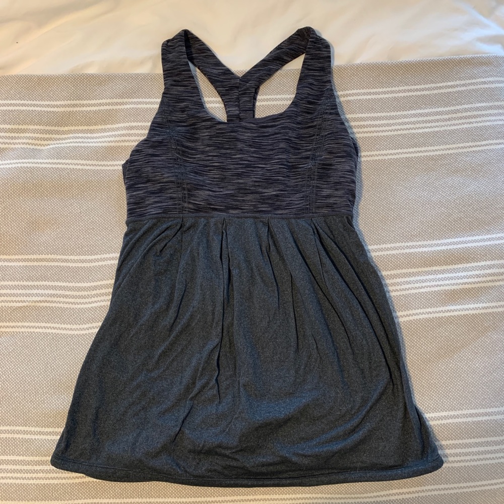 lululemon tank, coal space dye
